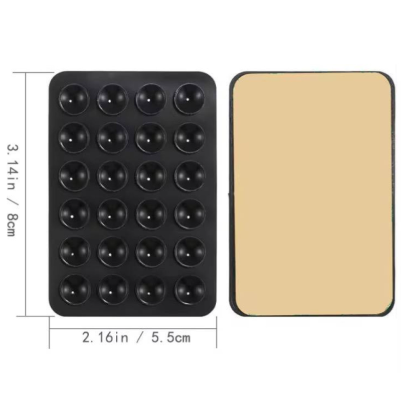 Держатель-присоска для мобильного телефона Sticker Side Silicone Black