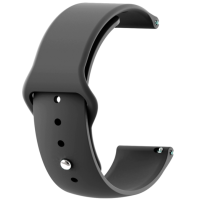 Ремінець Amazfit/Samsung silicone 22mm темно-сірий