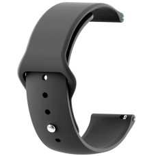 Ремінець Amazfit/Samsung silicone 20mm темно-сірий