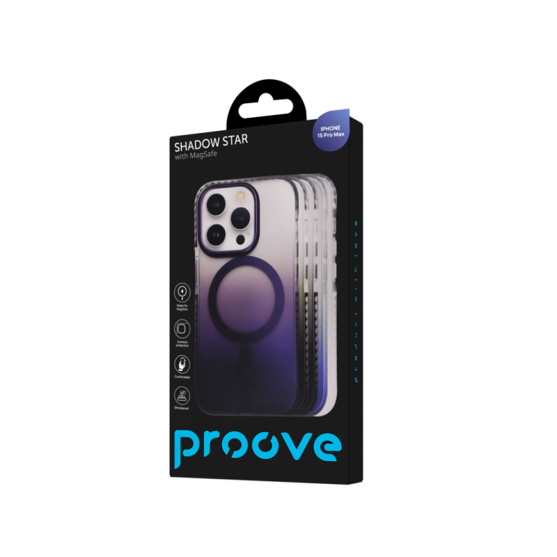 Чехол Proove Shadow Star Case with Magnetic Ring iPhone 15 Pro Max Gray