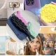 Держатель-присоска для мобильного телефона Round Silicone with a Strap Black