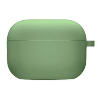 Чохол футляр для навушників AirPods 3 з мікрофіброю Зелений (Pine Green)