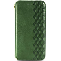 Чехол книжка кожаный Cubic Xiaomi Redmi Note 12 4G зеленый