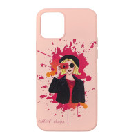 Чехол накладка iMaGen Silicone case iPhone 11 Pro Max Pink