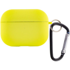 Чехол футляр для наушников AirPods 3 с микрофиброй Yellow