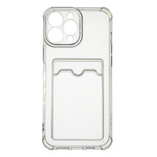 Чехол накладка прозрачная с карманом iPhone 13 Pro Max