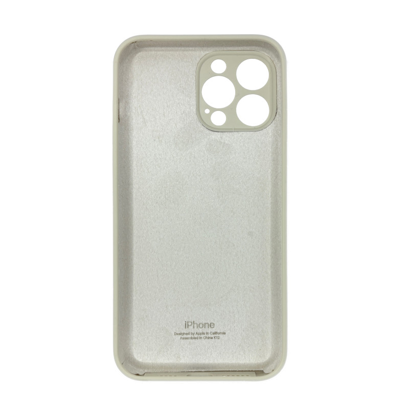 Чохол Silicone Case Camera Protective iPhone 12 Pro Max 6.7'' Бежевий (Antique White)