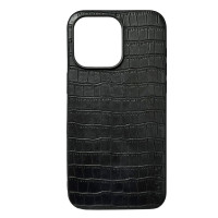 Чехол накладка AIORIA Crocodile Texture iPhone 14 Pro Черный