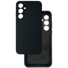 Чехол накладка Silicone Cover Soft Touch ЗК Samsung A55 Черный