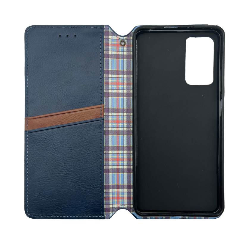 Чехол книжка кожаный Cubic Xiaomi Redmi Note 11 Pro / Note 12 Pro 4G / Poco X4 NFC Синий