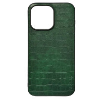 Чохол накладка AIORIA Crocodile Texture iPhone 15 Pro Зелений