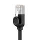 Патч корд (мережевий кабель) Baseus PCWL-E01 High Speed ​​Six types of RJ45 Gigabit flat cable 8 m Black