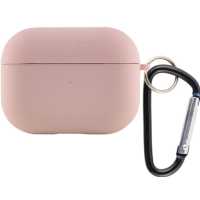 Чохол футляр для навушників AirPods 3 з мікрофіброю Пудра