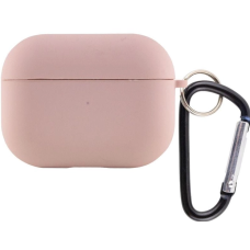 Чехол футляр для наушников AirPods 3 с микрофиброй Пудра