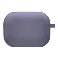 Чехол футляр для наушников AirPods 3 с микрофиброй Серый (Lavender Gray)