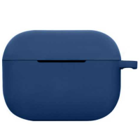 Чехол футляр для наушников AirPods 3 с микрофиброй Темно-синий