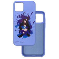 Чехол накладка iMaGen Silicone case iPhone 12/12 Pro Violet