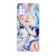 Чохол накладка Marble Glass Samsung A71 Біла лаванда