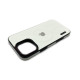 Чехол Leather Style with Logo and Magsafe iPhone 16 Pro Max Белый