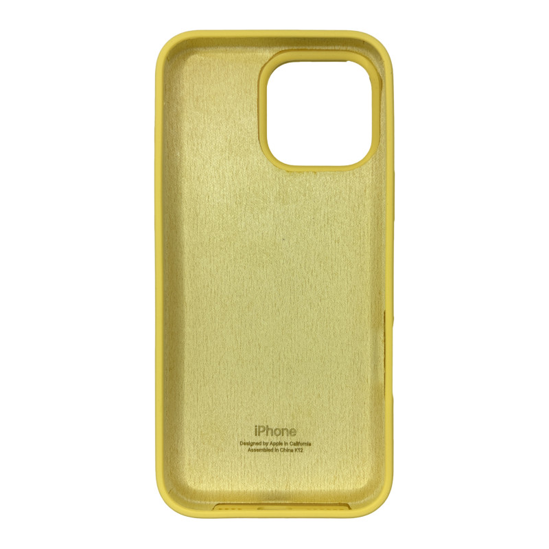 Чехол Silicone Case iPhone 16 Pro Max Желтый (Yellow)